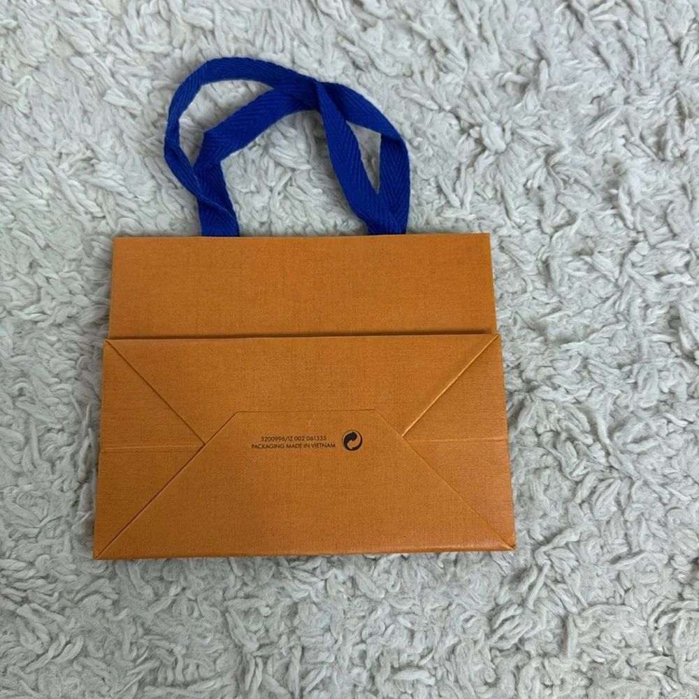 Louis Vuitton Orange Black Logo Mini Shopping Bag‎